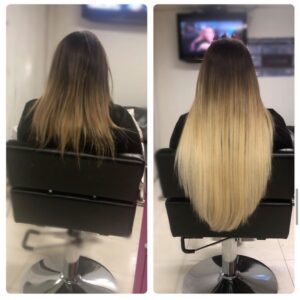 Hair extension technician Chicago Hair Extensions near me